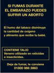 Mexico 2010 ETS baby - pregnant women, spontaneous abortion, graphic (back)