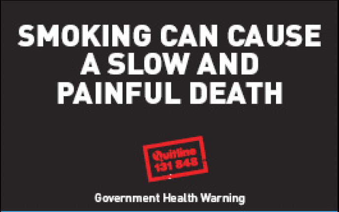 Aussie 2002  Health Effects death - plain warning