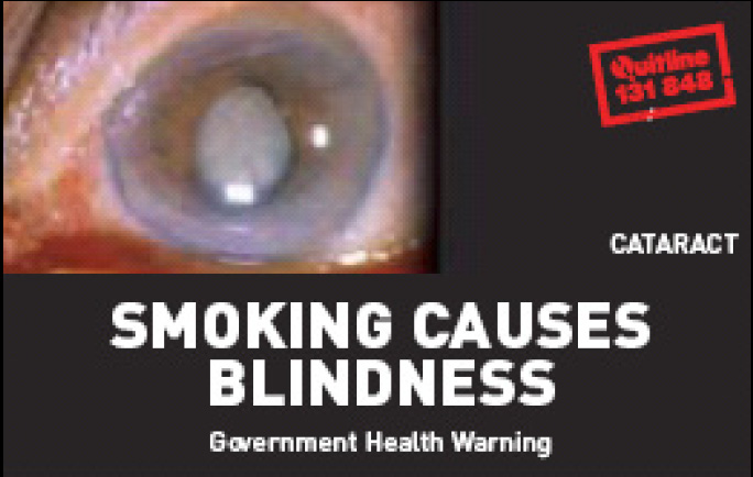 Aussie 2002 Health Effects eye - diseased organ, blindness, gross